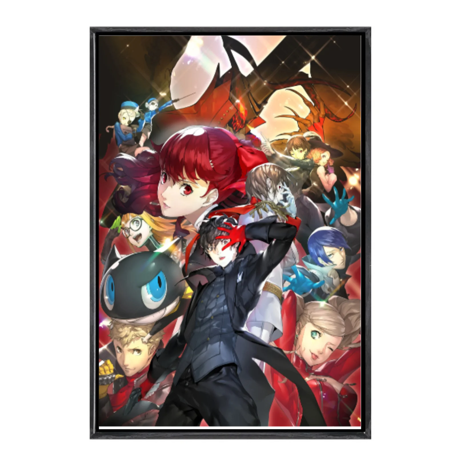 

Japanese Manga Multi-Size Canvas Poster Double Framed Wall Art, Persona 5 Home Decor for Living Room Bedroom