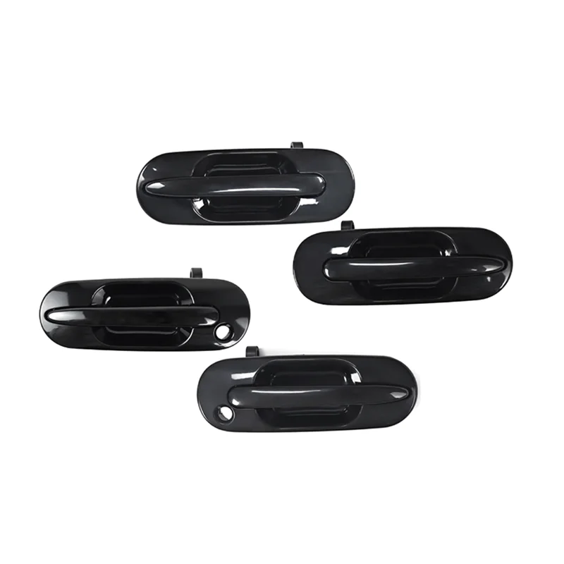 

4 шт. внешняя дверная ручка автомобиля, передний и задний внешний комплект для Honda CR-V CRV 1997-2001, левые и правые детали, черные