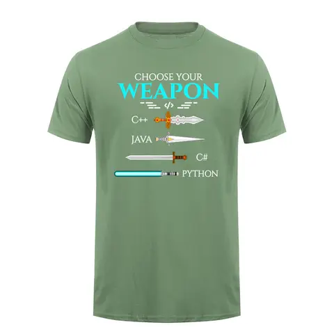 Choose Your Programming T Shirt Funny C++ Java C# Python Coding Developer Geek T-shirts DA-243