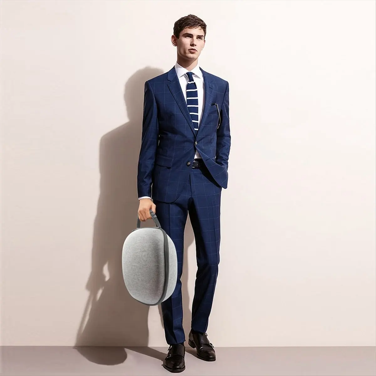 A73T Carrying Case for Meta Quest 3 VR Headset Controllers EVA Hard Shell Storage Bag with Mesh for Meta Quest3 VR Accessorie