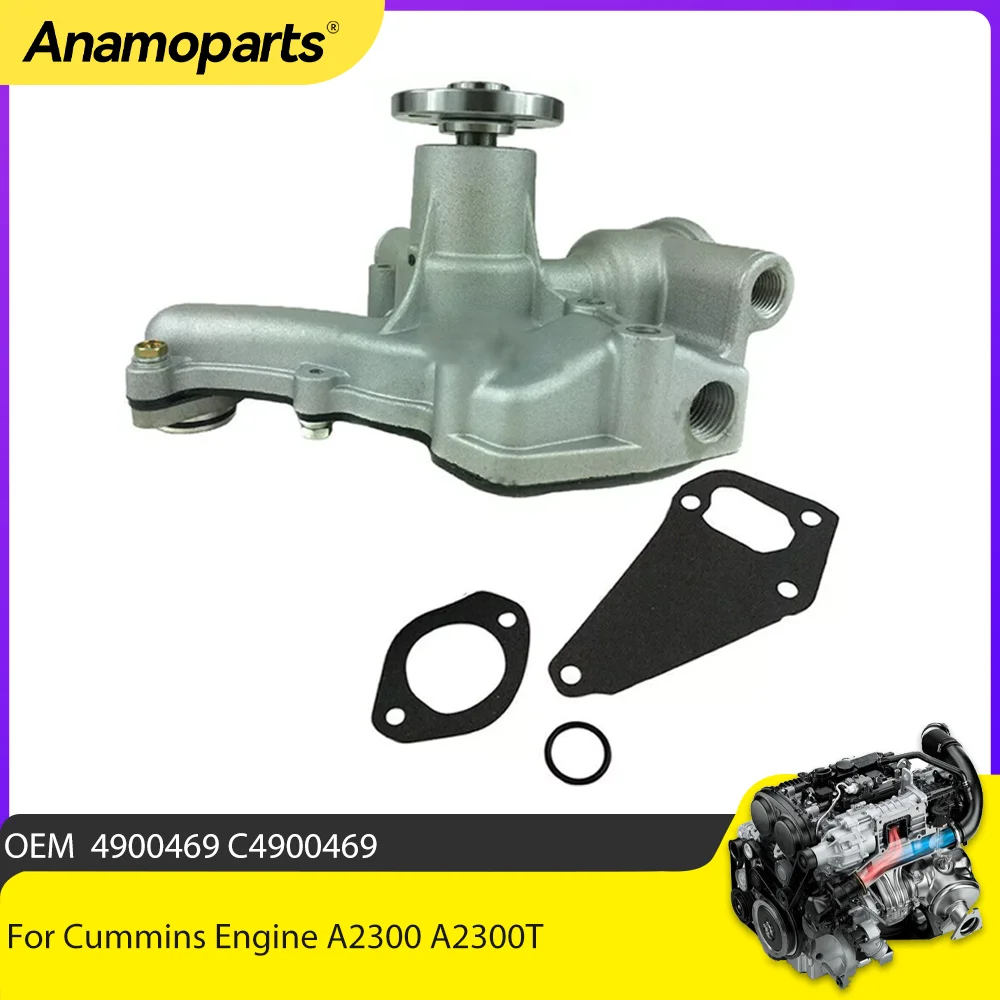 Engine Parts New Water Pump + Seal Gasket / Fit For Cummins Engine A2300 A2300T 4900469