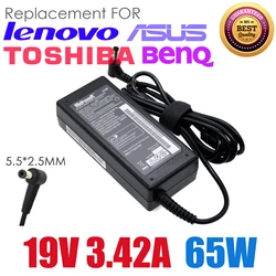 19V 3.42A 65W 5.5*2.5mm Universal Laptop AC Adapter For ASUS Lenovo toshiba BENQ delta SADP-65KB ADP-65HB power supply charger