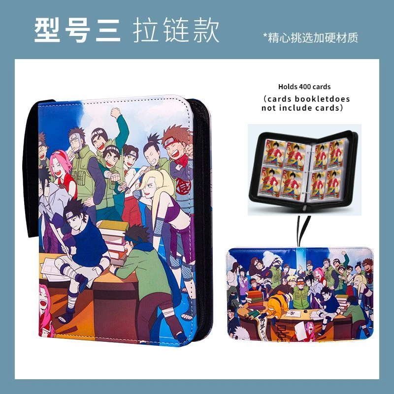 400-900Pcs Naruto Anime Game Collection Card Book Anime Peripheral Card Storage Bag Album Xmas Gifts High-Capacity Boy Girl Toys