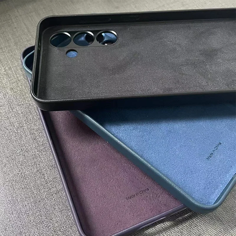 Luxury Leather Phone Case S24 For Samsung Galaxy S24 Plus Ultra S24+ High Quality Eco-Leather Cover s24+ Premium Business Shell