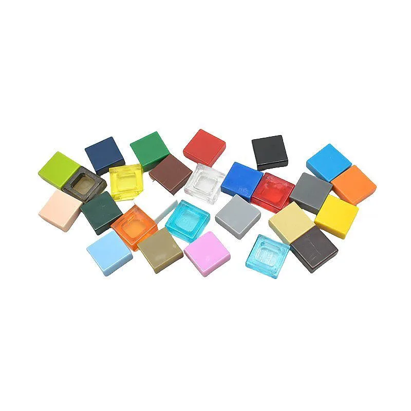120pcs DIY Building Blocks Figure Bricks Smooth 1x1 24Color Educational Creative Size Toys for Children Compatible With 3070