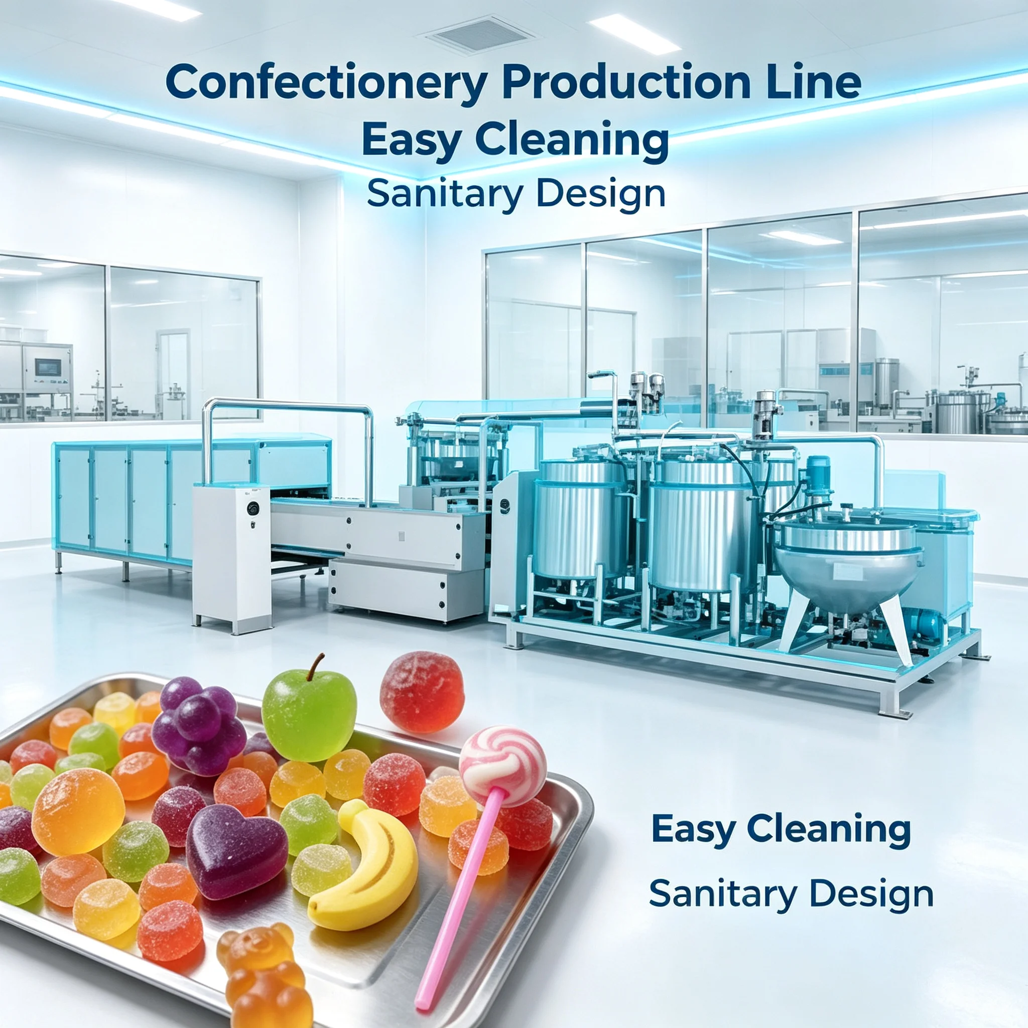 Lollipop Production Line Fully Automatic Candy Maker For Ball Shape Kids Hard Candy Customized
