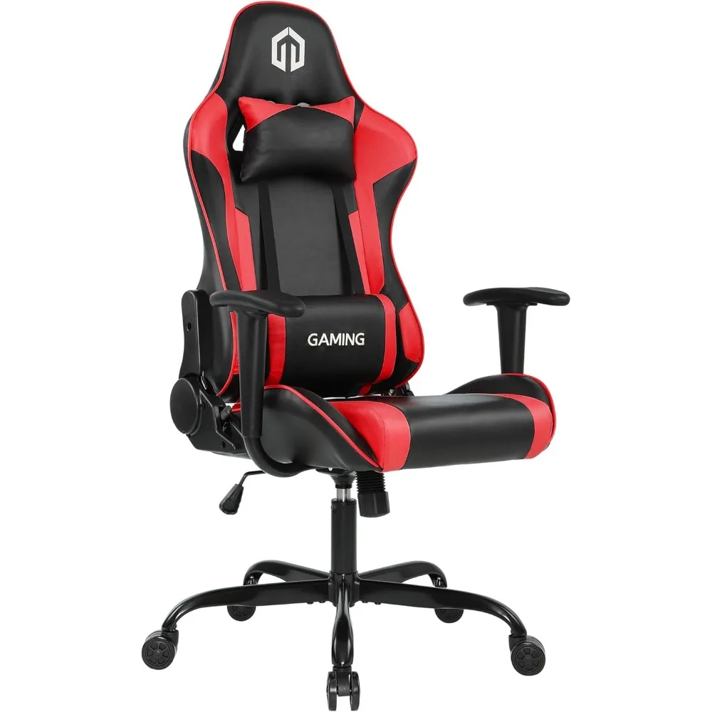 

Computer Gaming Chair with Headrest and Lumbar Cushion, Ergonomic Gaming Chair Office Chair 290lbs for Adults, Video Game Chairs