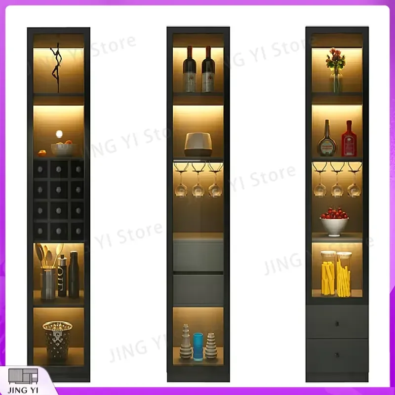 Modern LED Wine Cooler Cabinet with Glass Door for Restaurant Home Bar Storage Temperature Control Dual Zone Wine Fridge