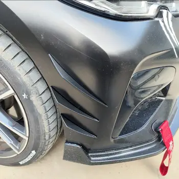 4/6 ks gumové chrániče rtů na přední nárazník, univerzální zadní difuzor, černý karbonový spoiler, splitter, ochranný kryt křídla 10 nejlepší prodej Přední nárazník Toyota Rumion - №3