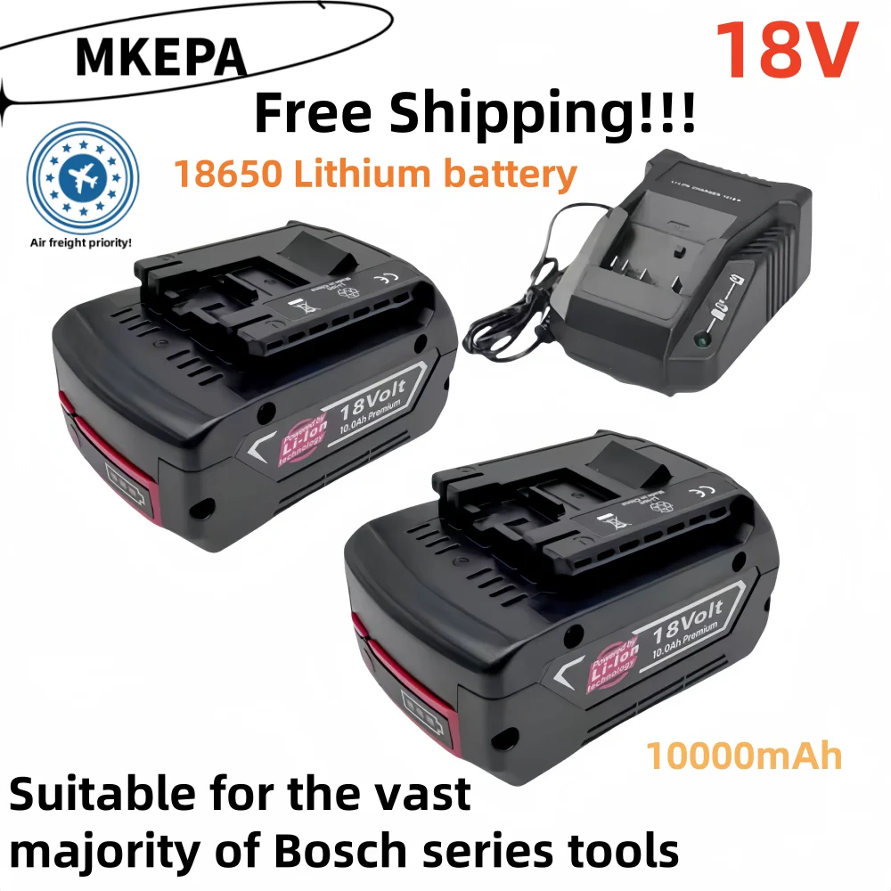 18V 10.0Ah 100% original Bosch rechargeable battery, suitable for tool BAT609 BAT618 GBA18V80 high-power 5C power battery