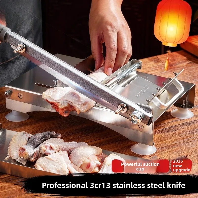 Mutton Roll Slicers Kitchen Accessories 304 Stainless Steel Manual Meat Slicer Commercial Meat Planing Beef Roll Slicer Artifact