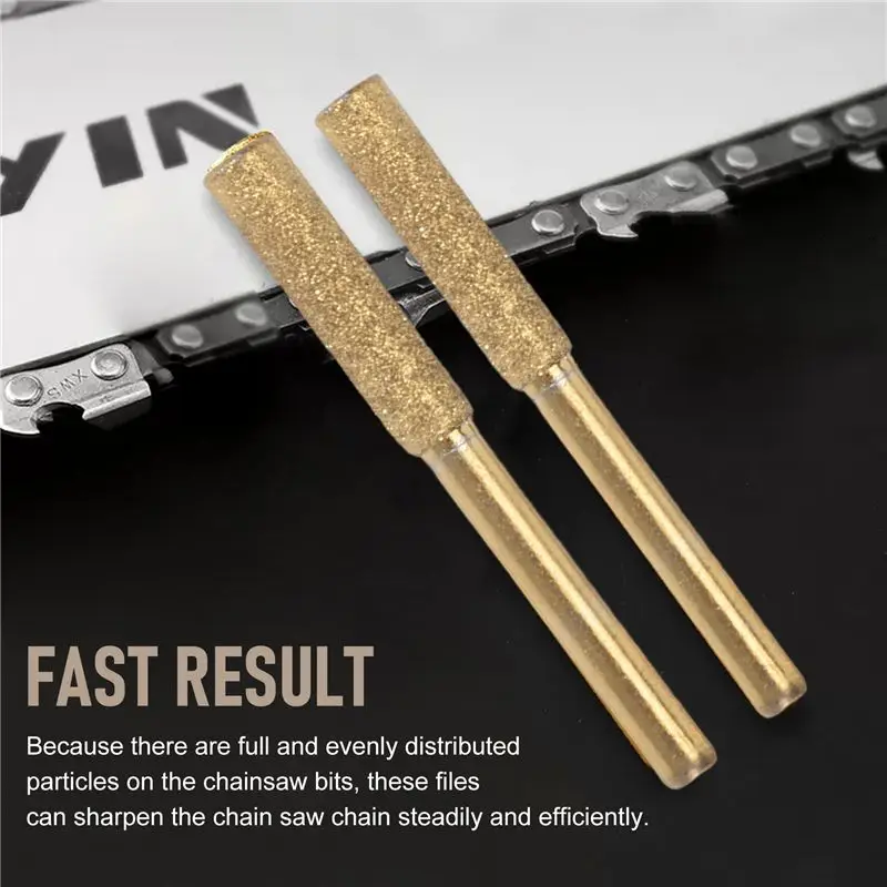 NDIN-8Pcs High Hardness Diamond Chainsaw Sharpener-Stone File,Diamond Sharpening Wheels Chainsaw File