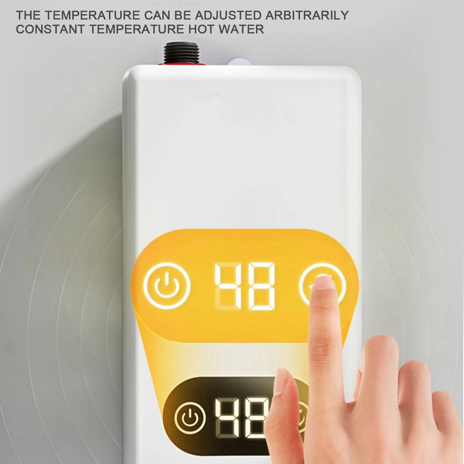 電気タンクレス給湯器 3400W メモリ機能 周波数変換 定温