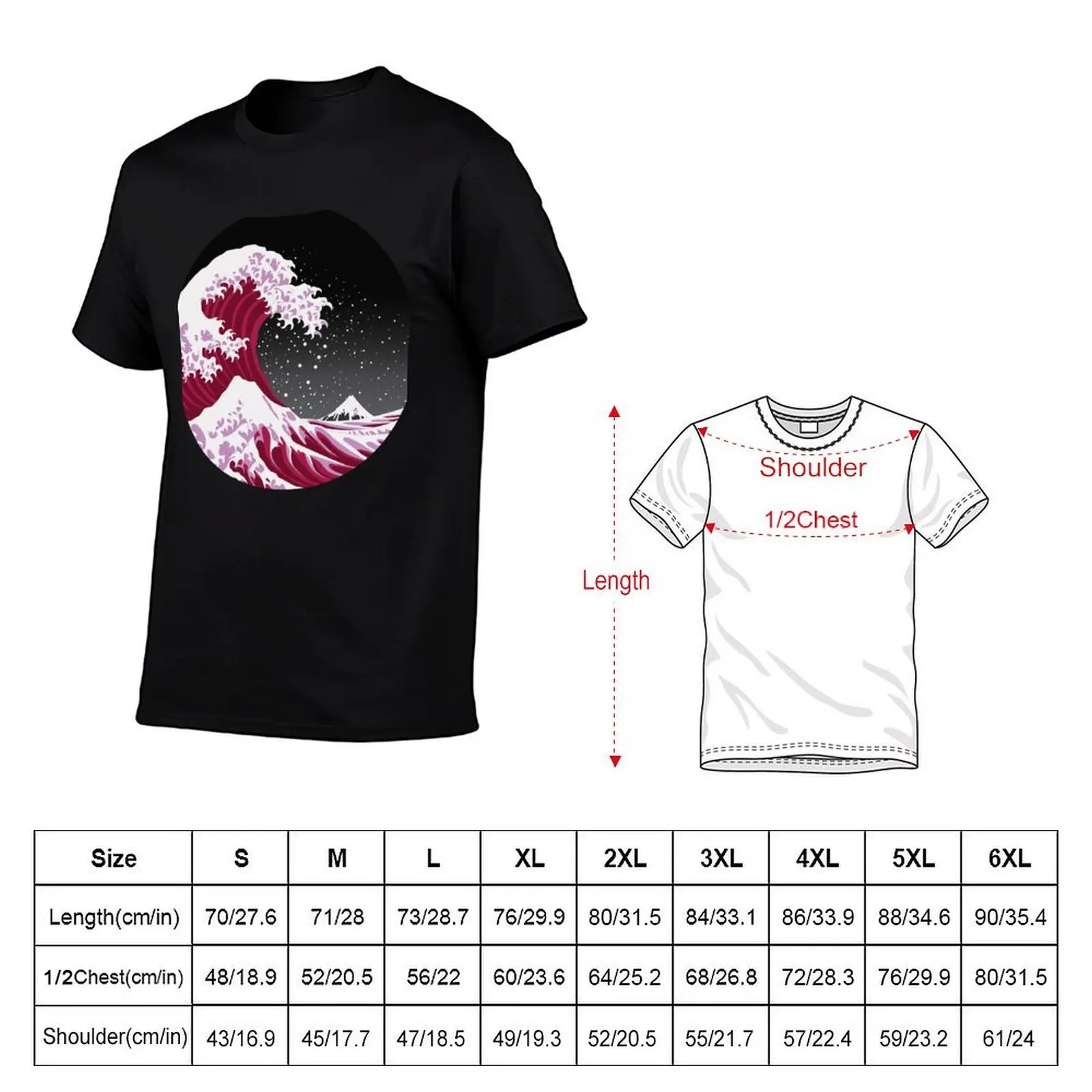 The Red Wave - Circular T-Shirt customs design your own rapper graphic tees men t shirts high quality