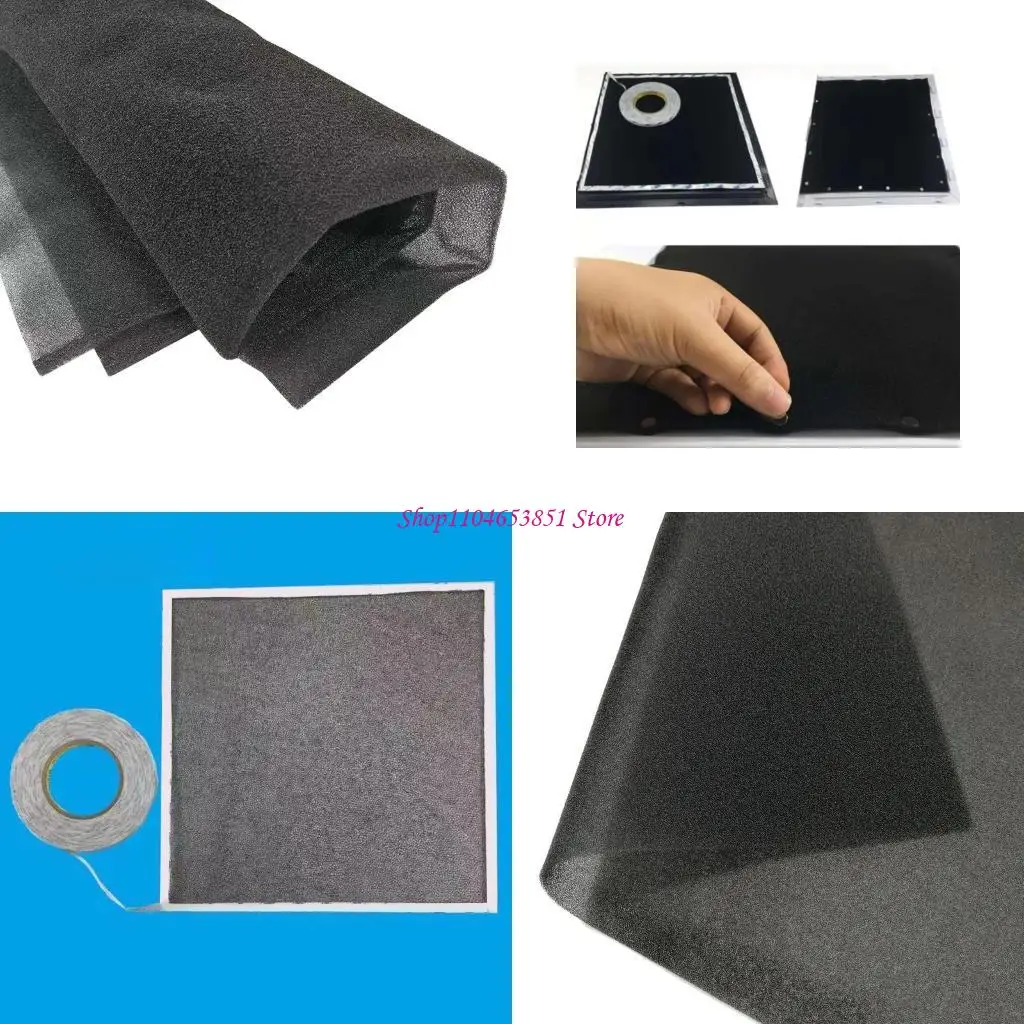1000mm x 2000mm/1000mm Computer Mesh Sponge PC for Case Fan Cooler Black Dust Filter for Case Dustproof Cover Chassis Du