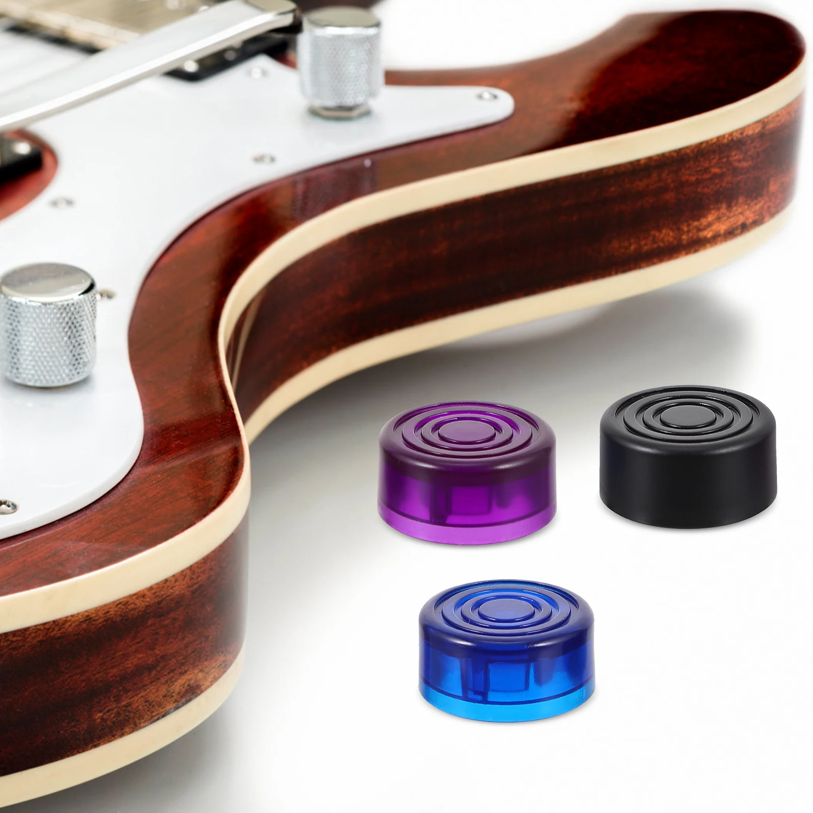 

6pcs Effect Pedal Caps Guitar Plastic Topper Tools Practical Professional Effector Accessories Footswitch Durable Transparent