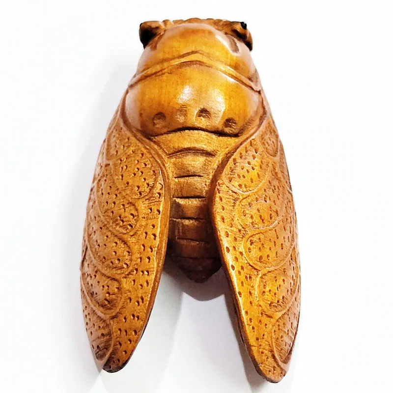 

Y8202 - 2 " Hand Carved Boxwood Netsuke Carving Figurine - Pretty Cicada