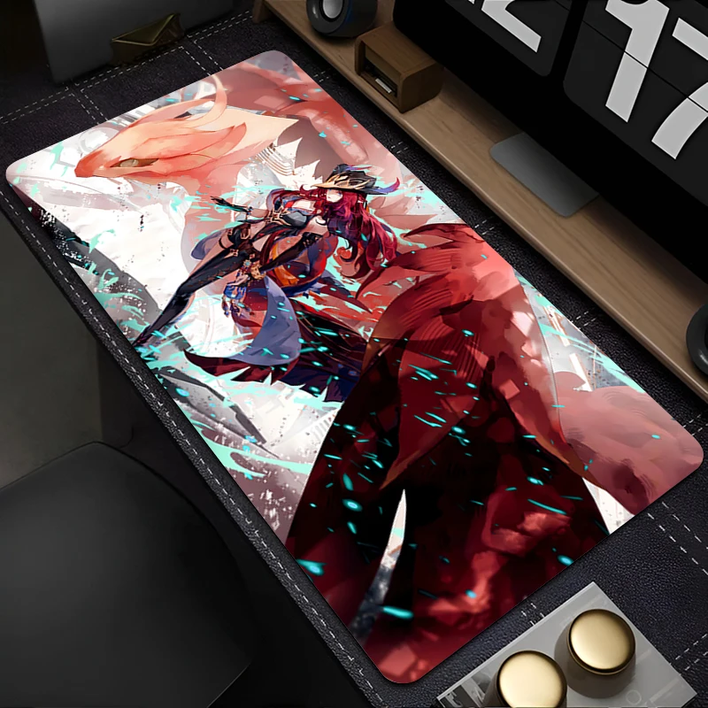 

Mousepad Laptop Office Cabinet Keyboard Pad PC G-genshin Impact Chasca Desk Mat Large HD Mouse Pad Non-slip Rubber Extended Pad