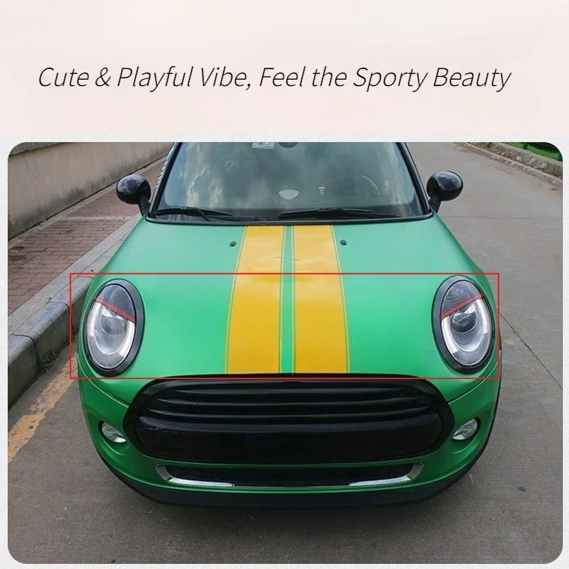 Headlights Eyebrows Eyelids Cover Eyelash Head Light Lamp Stickers For MINI Cooper F54 F55 F56 F57 R55 R56