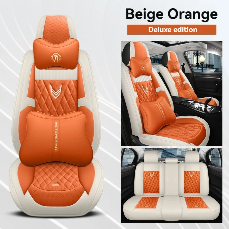 

5 Seats Breathable Leather Car Seat Covers For Chery E5E3 Tiggo3x 5X 7 8 X9 8PLUS Xiaoyao 350RX8i5 Auto Accessories Protector