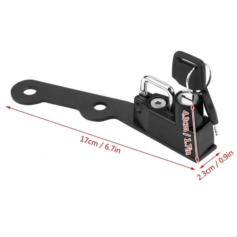 M76E Sicherheitsschloss für Motorradhelme aus Kohlenstoffstahl für YZF R25 MT25 MT03 2014–2020 – Detail 6