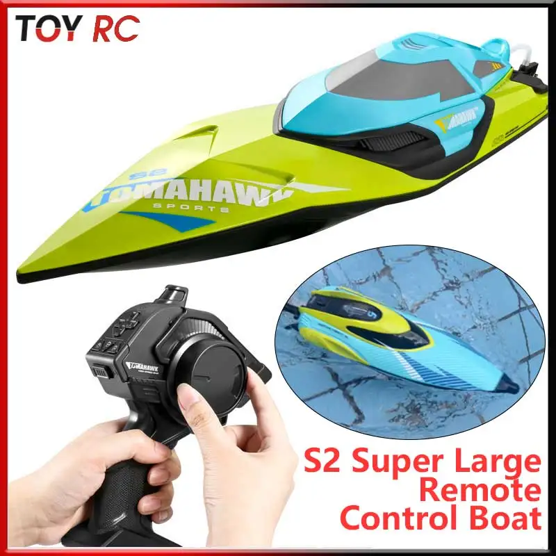 Tomahawk S2 70km High Speed Rc Racing Boat High Horsepower Waterproof Electric Water Cooled Motor Capsize Reset Alarm For Lakes