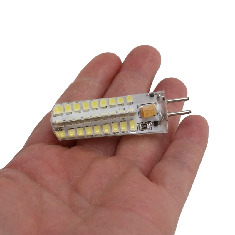 8X 6.5W GY6.35 LED Bulbs 72 2835 SMD LED 320Lm 50W Halogen Lamps Equivalent Dimmable Pure White 6000K 360 Degree Beam