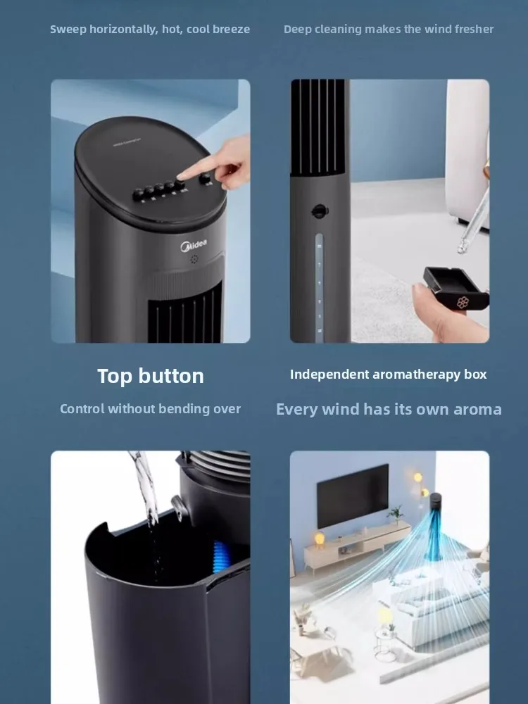 Midea air conditioning fan cooling machine cooling household air conditioning small mobile water cooling fan 2025 new model220V