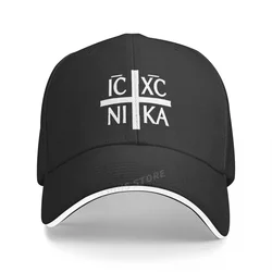 Orthodox Christianity IC XC NIKA Cross Christian Orthodox Men Print Baseball Cap Unisex Summer Dad Hat Fashion Christian Hats