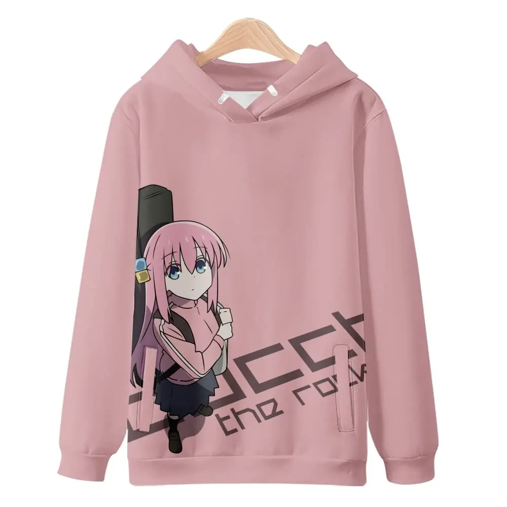 Bocchi The Rock Anime 3D Print Hoodies Men Women Fashion Oversized Sweatshirts Hoodie Kids Pullovers Male Tracksuit Man Clothing