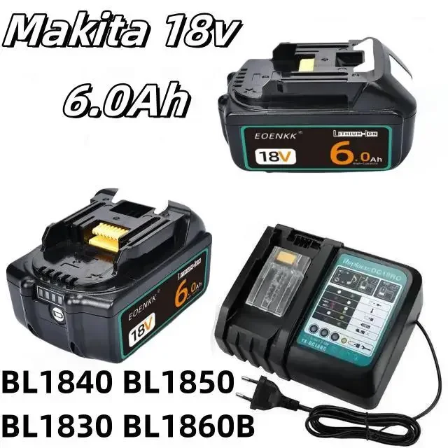 

18V 6000mAh Replacement Lithium Battery Rechargeable Li-ion battery For Makita power tool Batteries BL1840 BL1850 BL1830 BL1860B