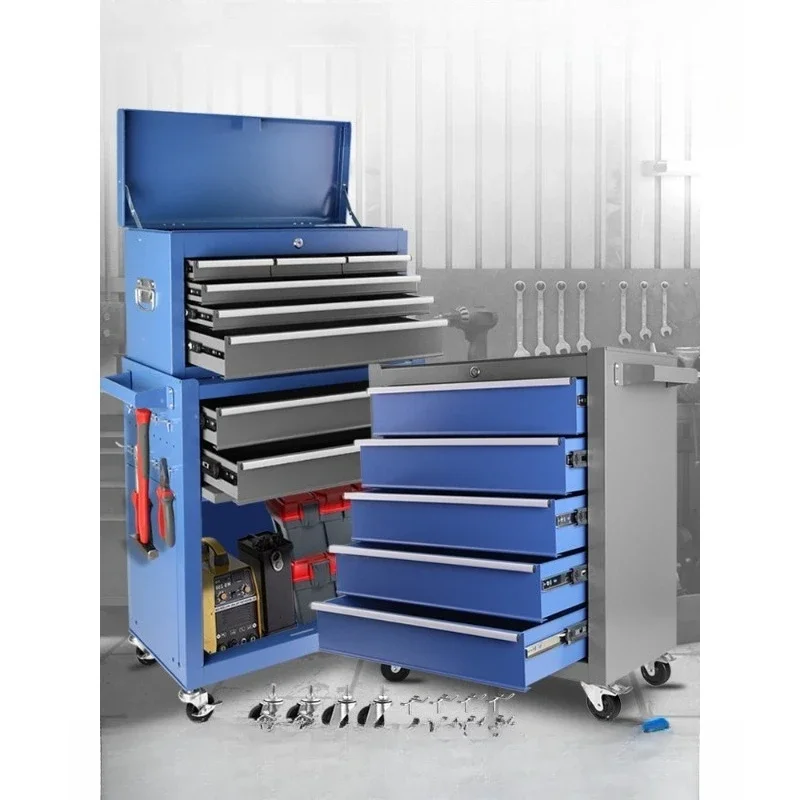 Heavy Tool Cart Drawer Repair Box Multifunctional Mobile Cart Auto Repair Tool Cabinet Workshop