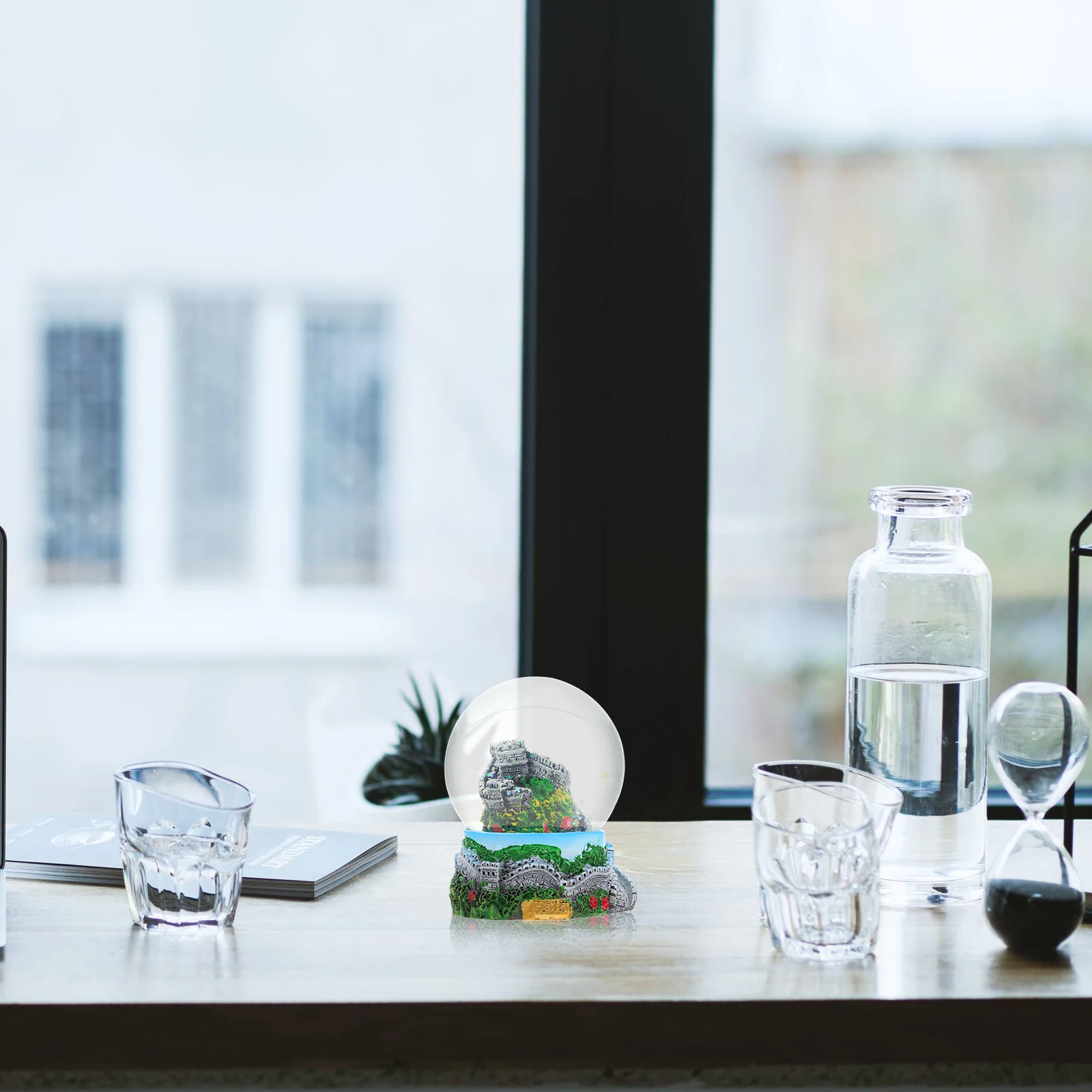 

Great Wall Crystal Ball Resin Decor Unique Shape Eco-Friendly Premium Resin Souvenir Gift For Home Office Decor Party Holiday