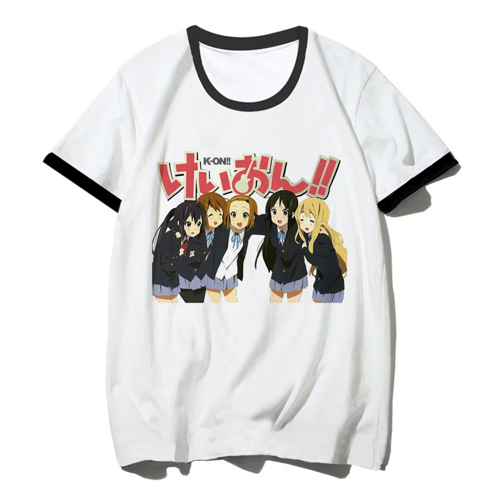 けいおん!  景品当選Ｔシャツ けいおん tシャツ男性グラフィック白 tシャツヴィンテージグランジ日本