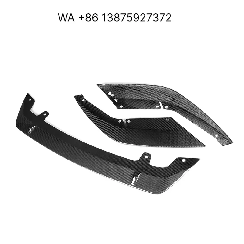 Wmwmnu ST Style Carbon Fiber Front Bumper Chin Lip Spoiler for F90 M5 LCI 2021 Up - view 2