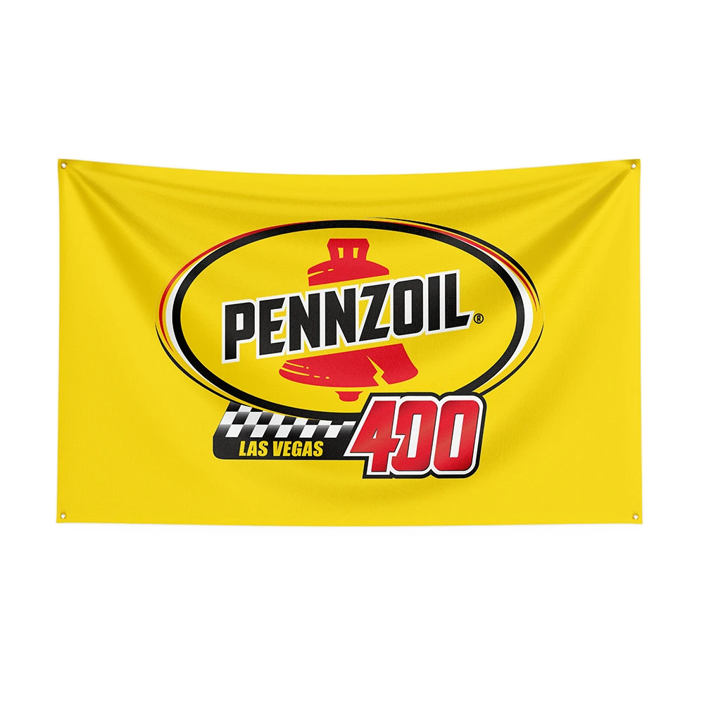 3x5Ft Pennzoils Flag Polyester Printed Racing Car Banner For Decor