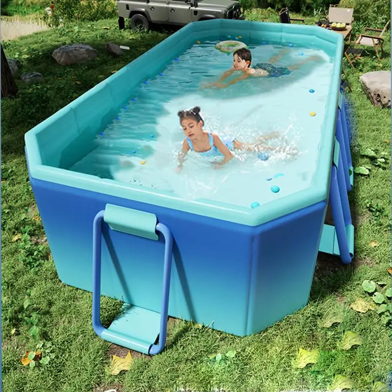 Foldable portable bathtub Non-simulated children\'s pool Pet wading pool swimming pool