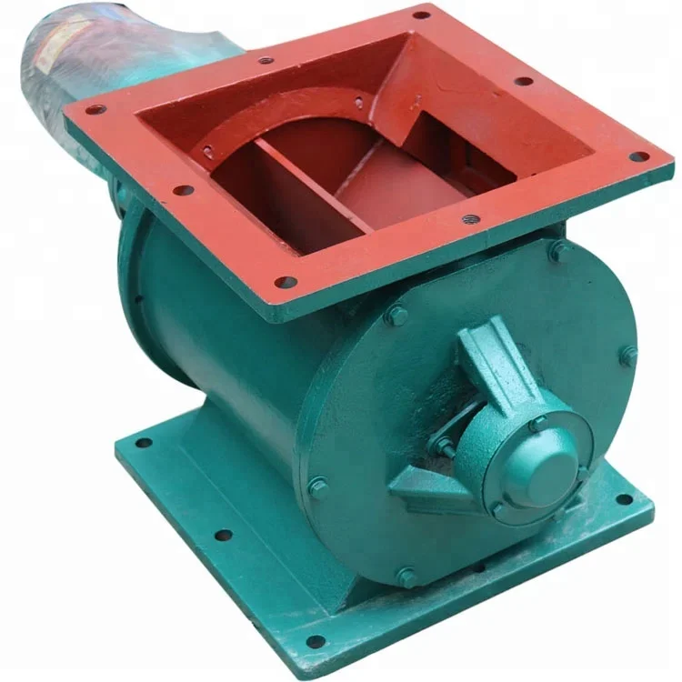 Carbon Steel Square Inlet Dust Collector Rotary Airlock Valve / Rotary Feeder