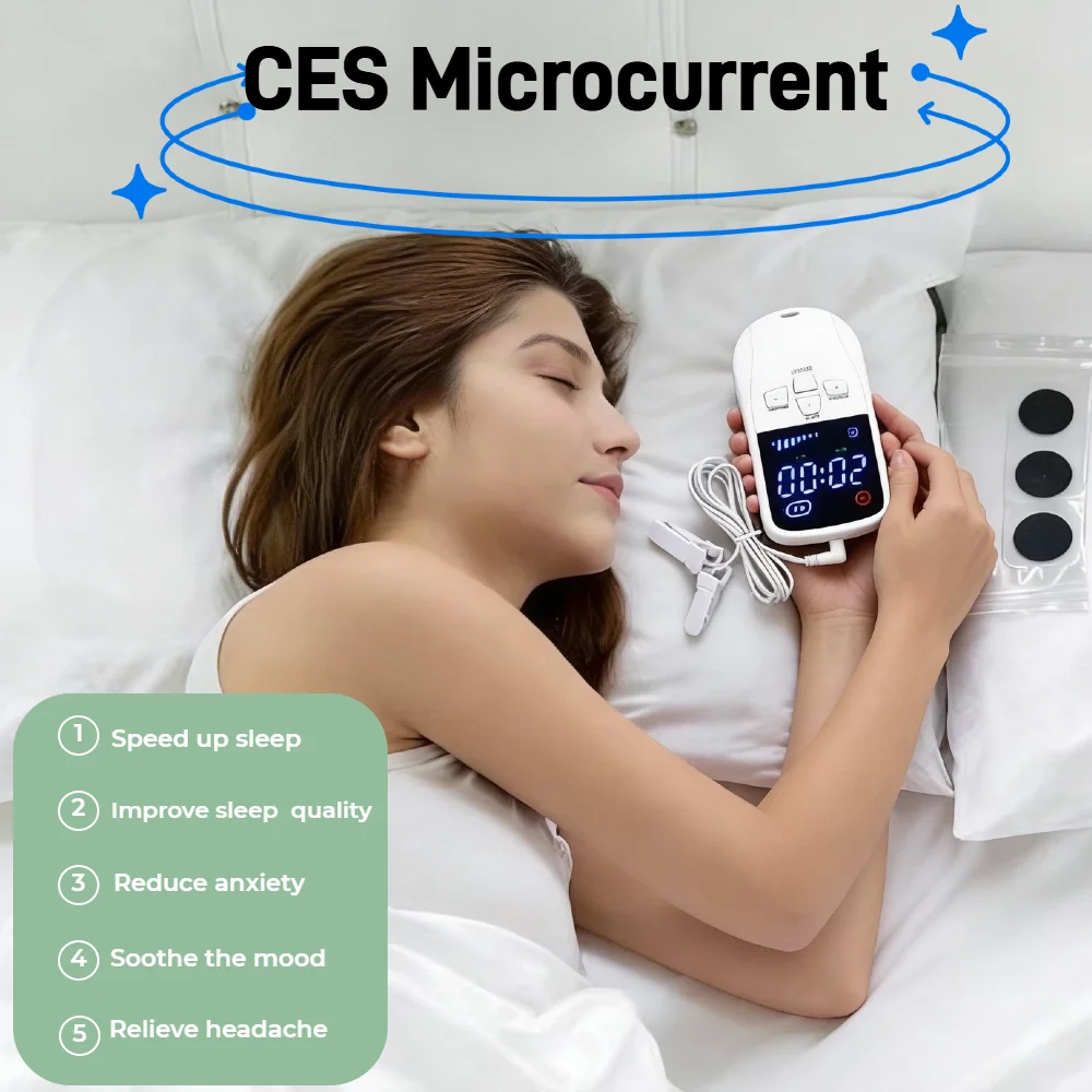 

Vago Nerve Stimulator USB Charging Sleep Aid Ear Clip for Insomnia Brain Massage Stress Relief Machine