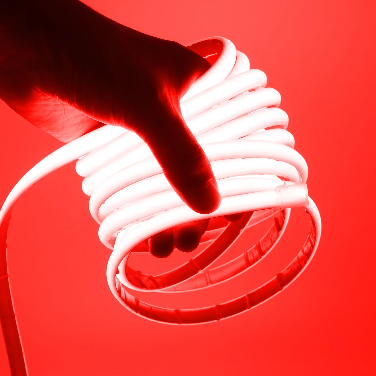 IP68 wasserdichtes COB-LED-Streifenlicht, 12 V, 24 V, 320 LEDs/m, flexibles LED-Neonband für Schwimmbad im Freien, lineares Licht mit hoher Dichte