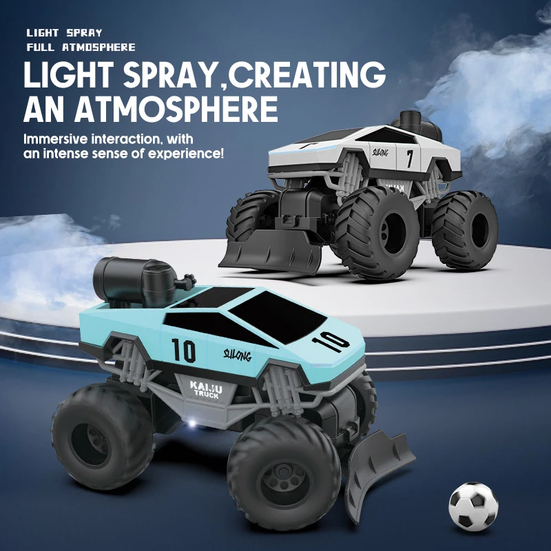 Voetbal RC Auto 1:24 2.4G Afstandsbediening Voetbal Spray Auto All Terrin Elektrisch Voertuig Desktop Sport Game Kid Kerstcadeaus