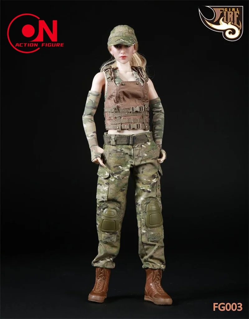 Feuer Mädchen Spielzeug fg003 fg004 1/6 Soldatin Militär armee Uniform Tarnung taktische Kampfanzug Stiefel für 12 "Action figur