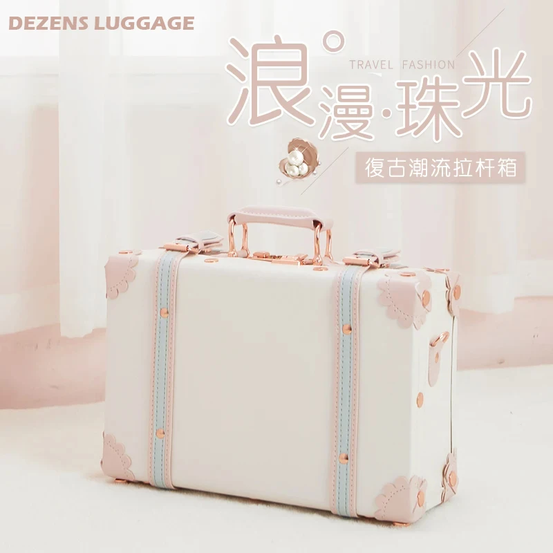 2024 Vintage Suitcase Carry On case Hardside Rolling Spinner Retro Style for Travel hand case