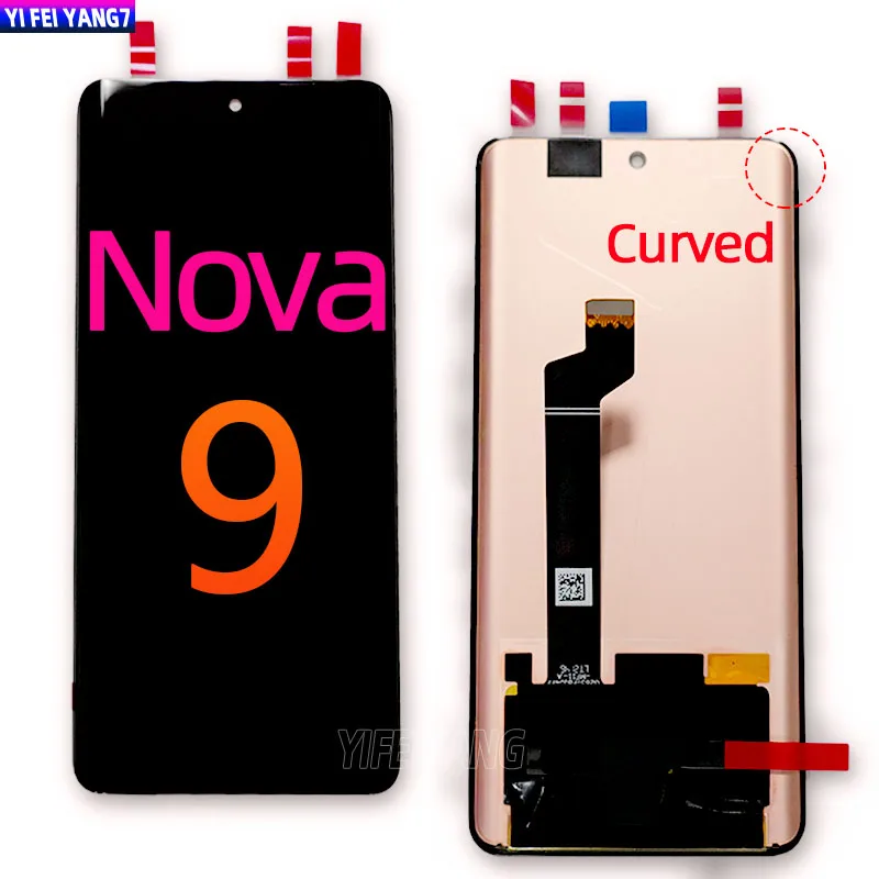 Oled for Huawei Nova 9 LCD NAM-AL00, NAM-LX9 Display Touch Screen Digitizer Assembly For Huawei Nova9 LCD Replacement Parts