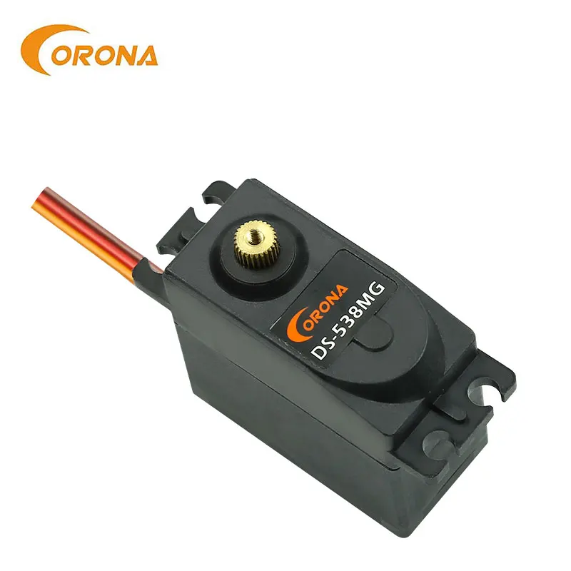 4 Stück Corona DS538MG Digitaler Servo mit Metallgetriebe, 58 g, 7,0 kg.cm/0,14 Sek. für RC-Steuerung, Flugzeug-, Hubschrauber- und Automodellbau – Detail 2