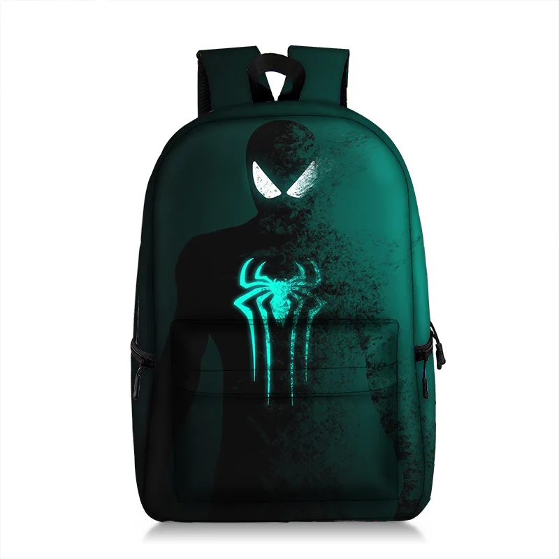 Spider-man Cartoon Characters Boys And Primary School Students Cartoon Schoolbag Polyester 3d Printing Burden-reducing Backpack