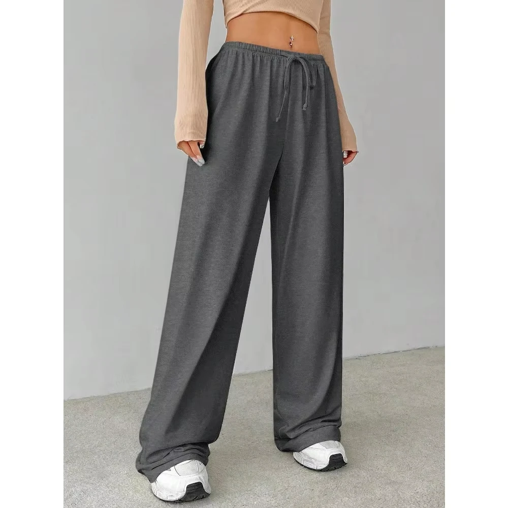 Pantalones sueltos para el hogar para mujer, pantalones sueltos de otoño e invierno, pantalones sanitarios unisex informales y cómodos, pantalones de chándal para mujer