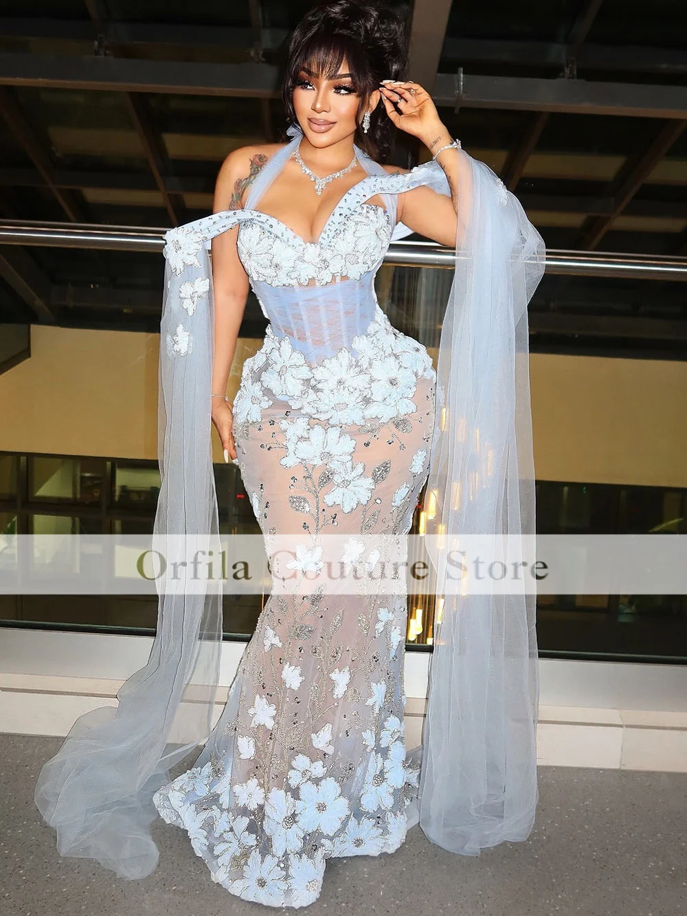 신부를위한 우아한 레이스 인어 웨딩 드레스 홀터넥 아프리카 여성 신부 가운 vestidos elegantes 맞춤형