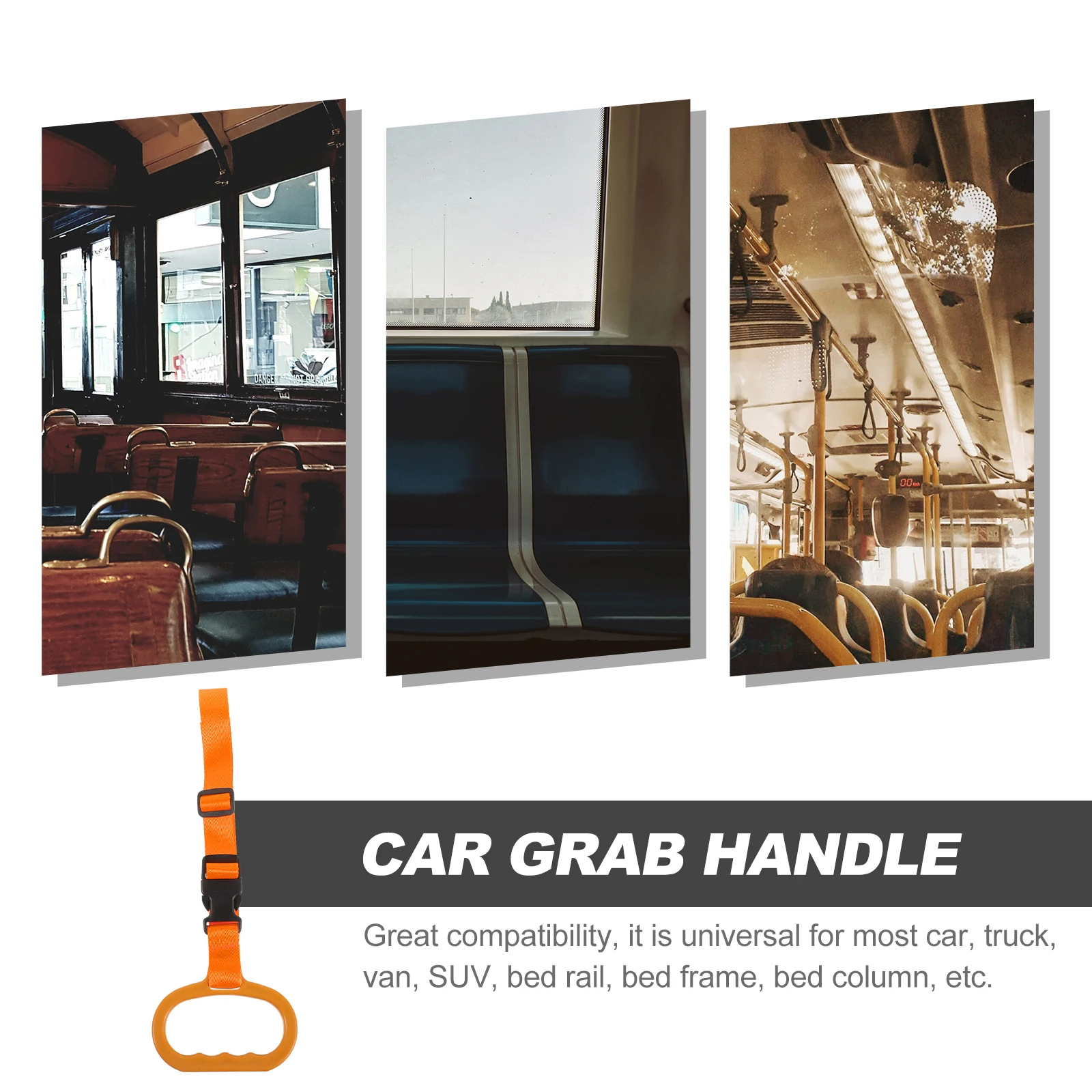 

Car Grab Handle Adjustable Safety Strap Hand Grip for Elderly Seniors Bed Assist Mobility Aid Non-Slip Portable Durable Support