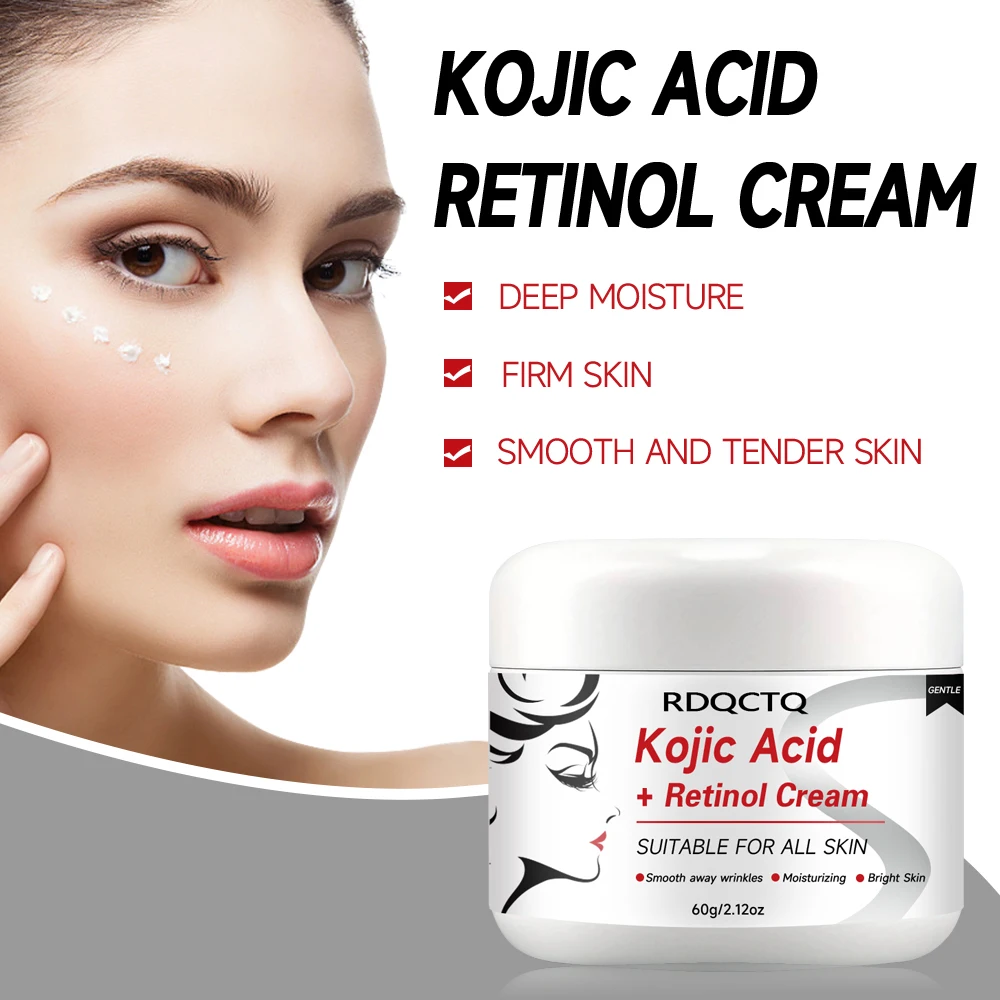 Kojic Acid & Retinol Face Cream: Gentle Hydration for Smooth, Radiant Skin – Daily Moisturizer for All Skin Types 30/60g